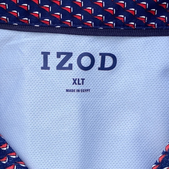 IZOD Men's Sailboat Open Collar Short Sleeve Shirt - Picture 2 of 2